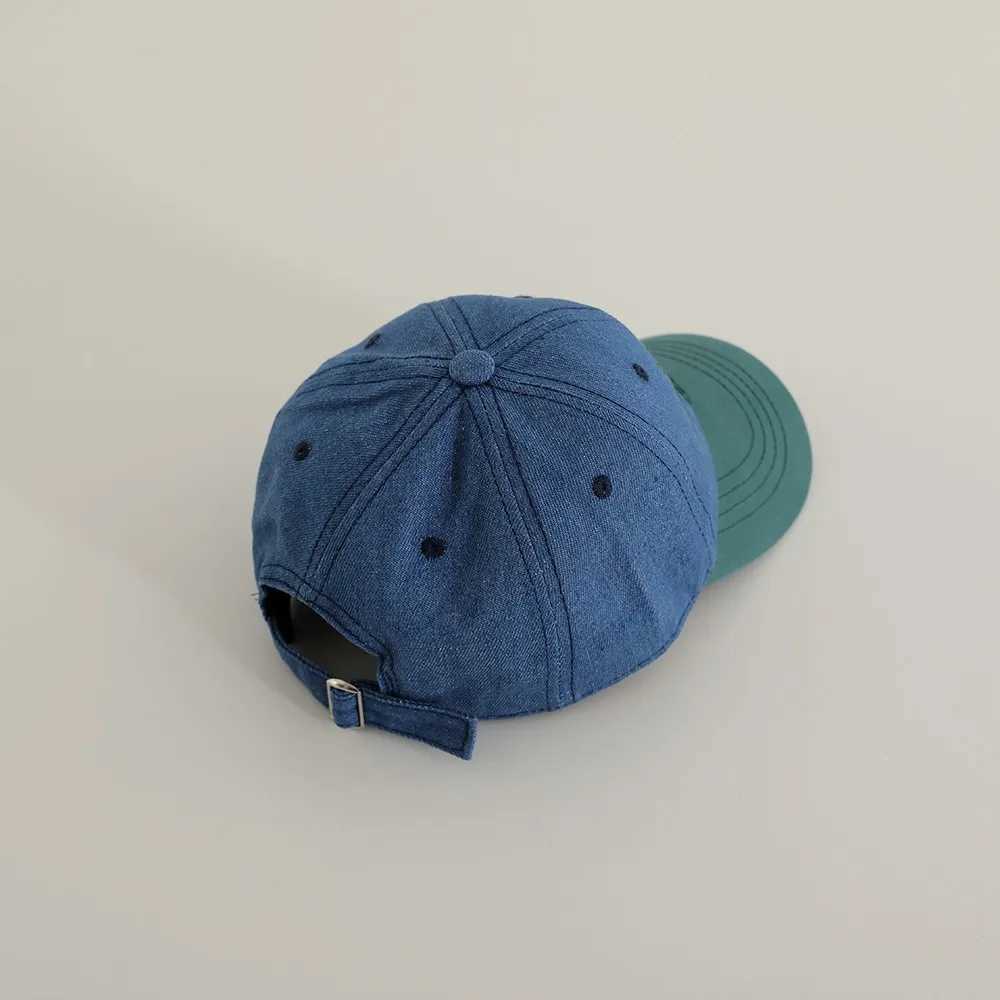 2024 New Embroidery Letter Denim Baseball Hat For Boy Girl Fashion Children Peaked Hats Cotton Baby Sun Caps Kids Sunscreen Cap LX241018