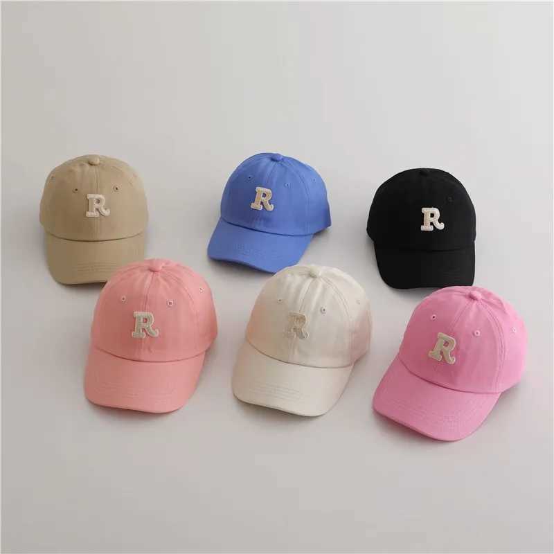 New Summer Fashion Boy Girl Children Letter Embroidery Baseball Caps All-match Baby Cotton Peaked Hat Kids Sunscreen Casual Hats LX241018