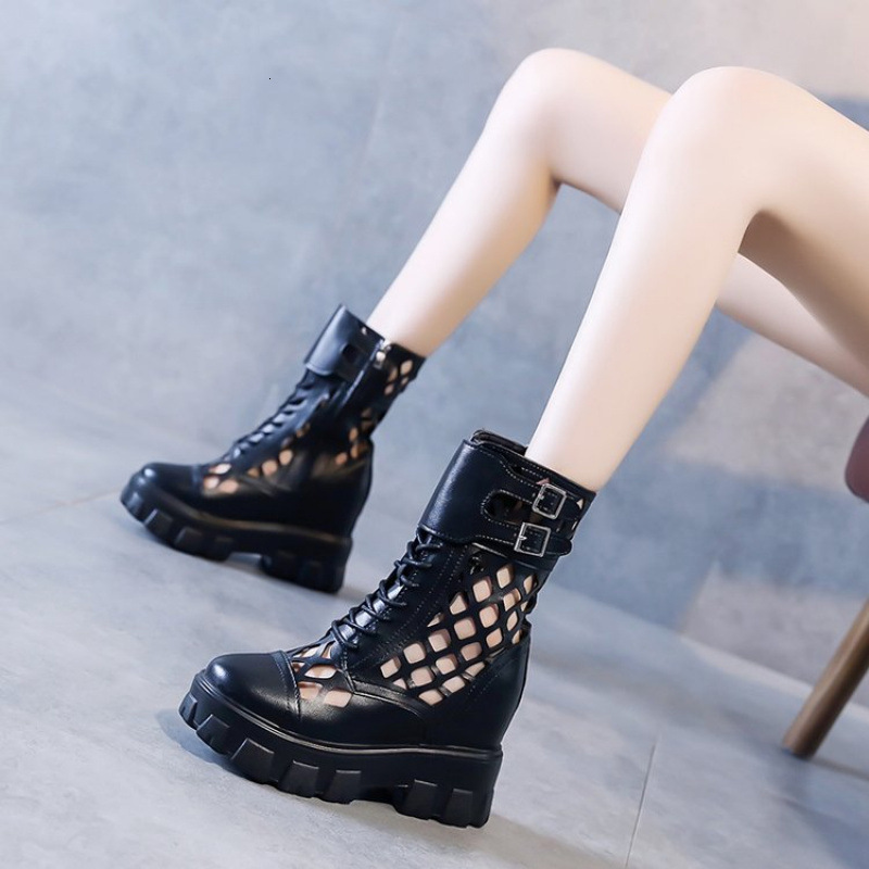 Stylish Hollow-Cut Women's Martin Boots for Summer Fashion and Convenience