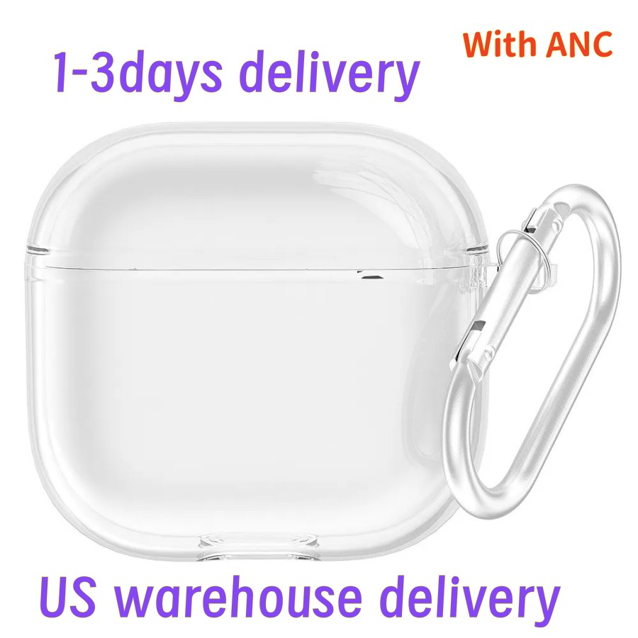 For air pro 2 2nd generation 3 pros max Headphone Accessories Solid TPU Silicone Protective Earphone Cover Wireless Charging Rimudry Case USA Stock