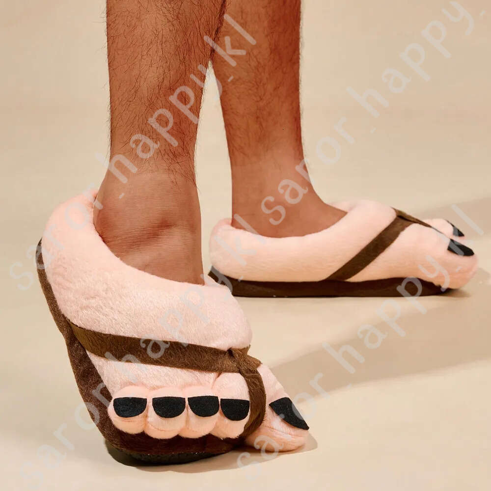Fashionable Peculiar Foot Shape Funny Cartoon Funny Home Slippers Warm Anti-Slip Fun Slippers Bedroom Warm Shoes 993