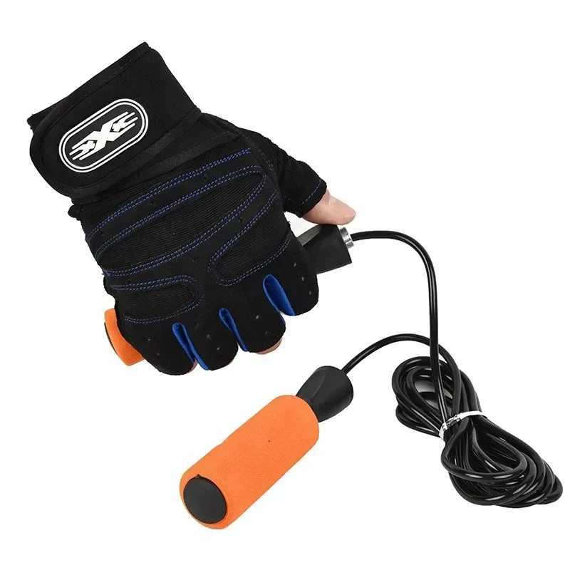 New anti slip and wear-resistant half finger gloves for mens outdoor sports cycling gloves gym weightlifting and fitness training glovesW241018