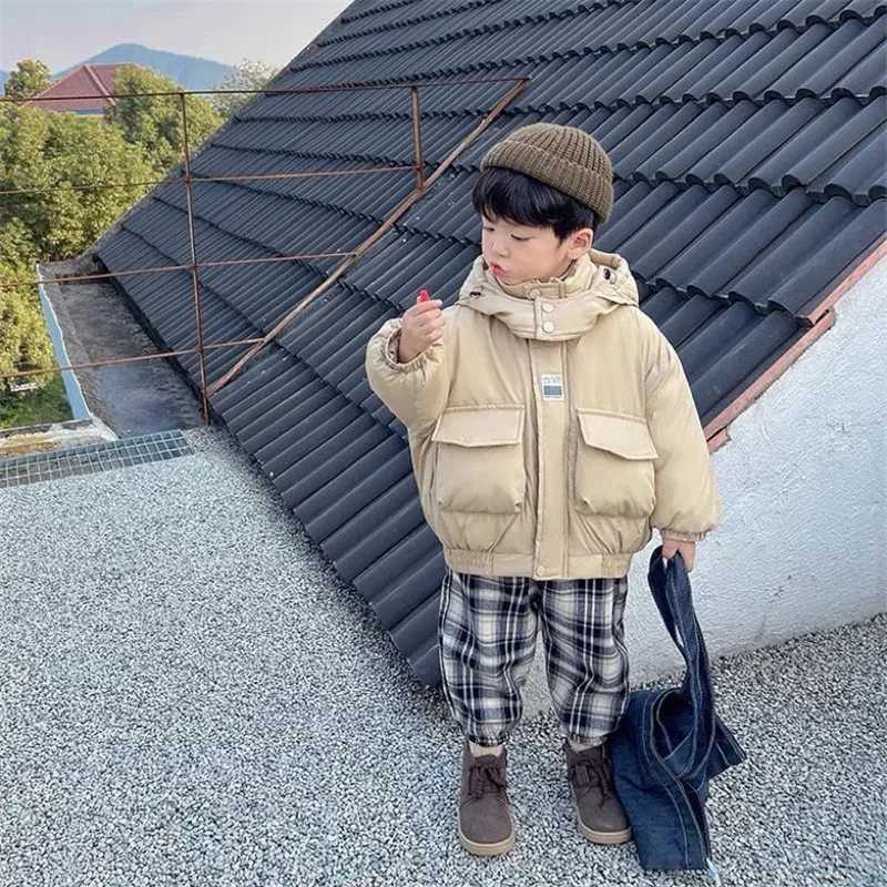Mens coat cotton jacket windproof coat winter autumn thick warm cotton Christmas gift childrens clothing M241018