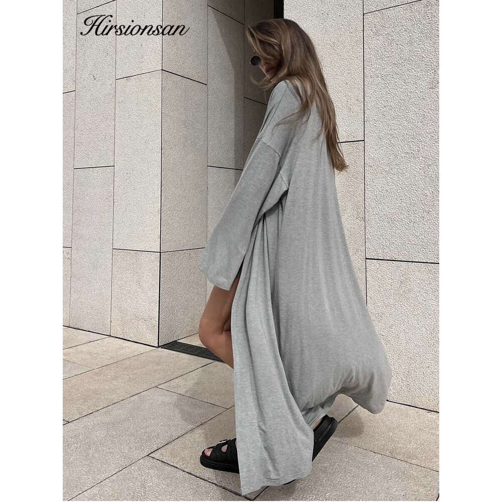 Hirsionsan Modal Soft Loose Sets Women Casual Two Or Three Pieces Long Sleeve Cardigan & High Waist Dresses Outfits Tracuit