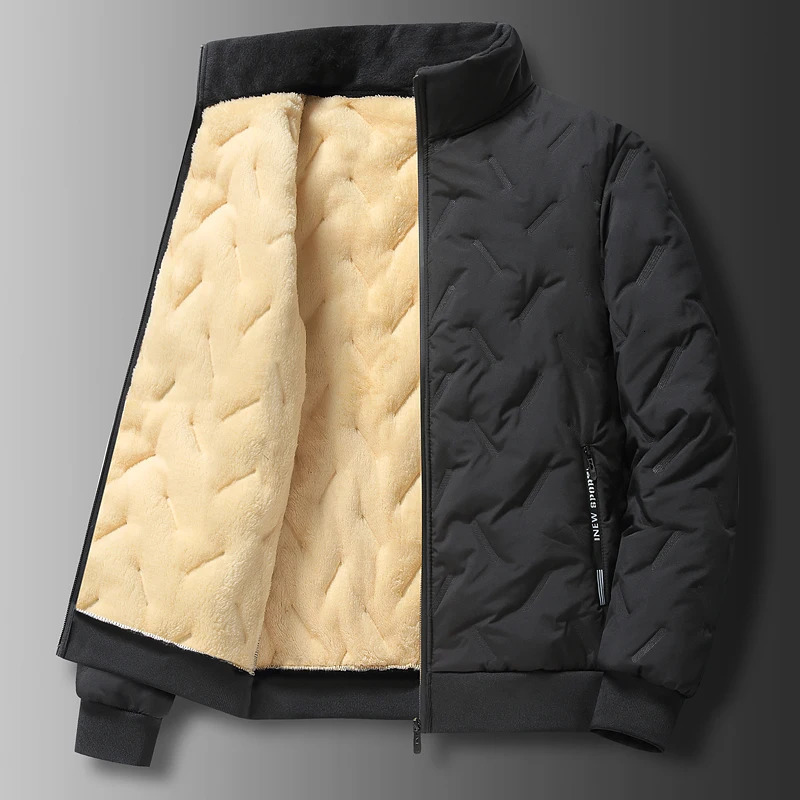Thickened Wintercotton Coat Mens Cropped Woolen Cotton Jacket Windproof Casual Business Fashion Casualwarm Cottonpadded 241018
