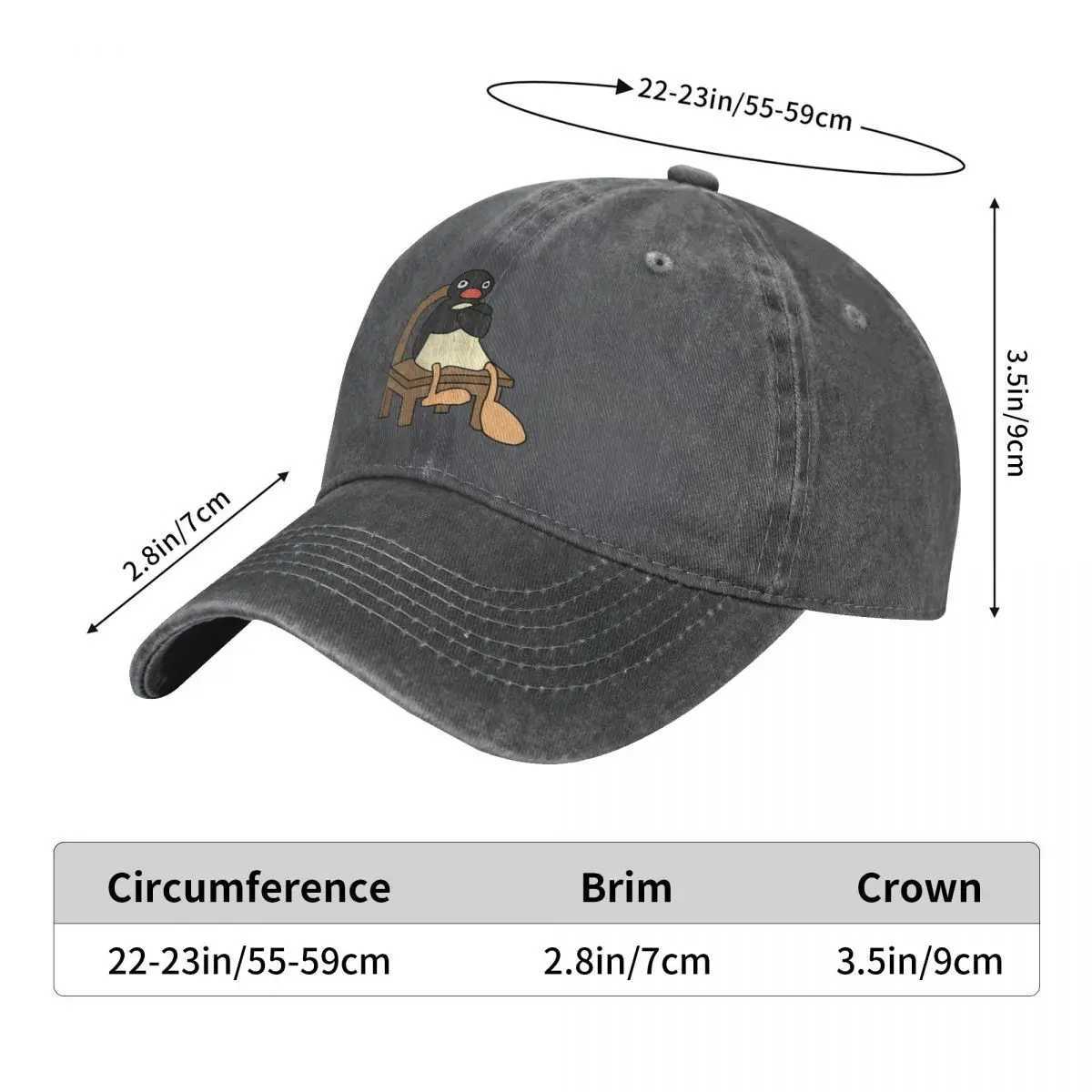 Pure Color Dad Hats Angry Pingu Womens Hat Sun Visor Baseball Caps Noot Pingu Pinga Penguin TV Peaked CapX241018