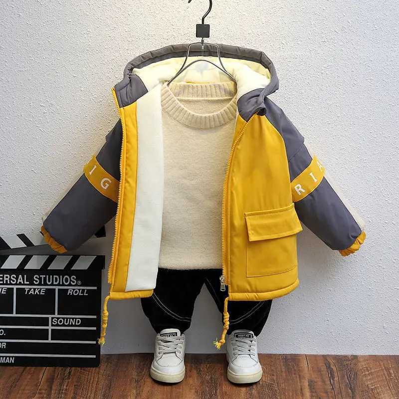 Boys outerwear cotton windproof outerwear vintage spring and summer Christmas gift warm childrens clothing M241018