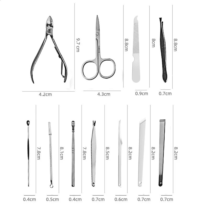Sunshine High Quality Nail File Nail Scissors Clipper Manicure Pedicure Kit Convenient to Use Manicure Set Sturdy for Travelling 241017