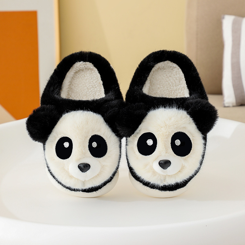Autumn and winter bag heel cotton slippers anti slip home children's cotton shoes, warm shoes for boys and girls, cute baby plush cotton shoes
