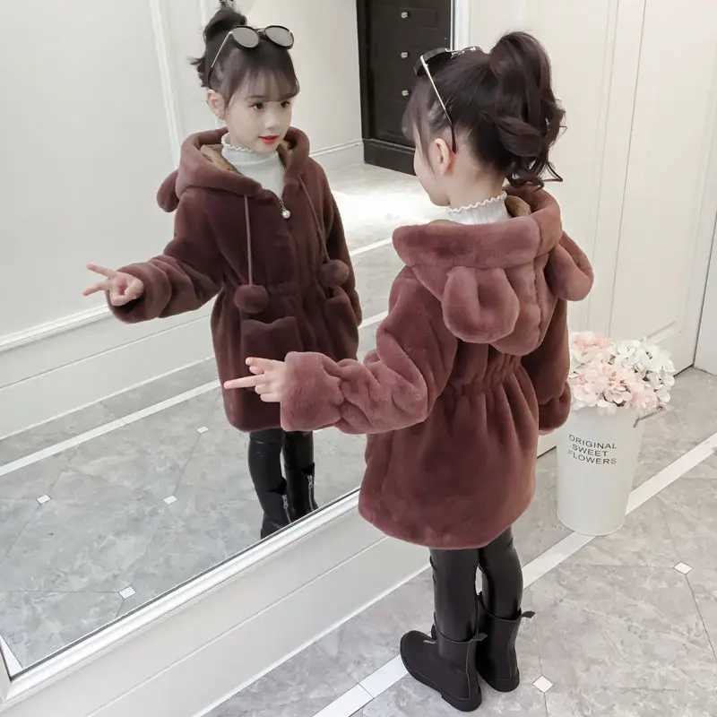 New Winter Girls and Childrens Cotton Coat Comfortable and Cute Baby Clothing Childrens Clothing M241018