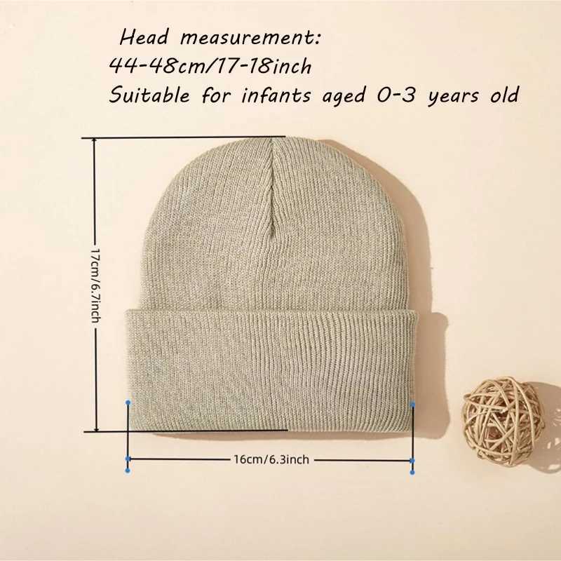 1pcs Baby Knitted Hat Autumn Winter Warm Newborn Infant for Boys Girls Soft Comfortable Toddler Kids Bonnet LX241018