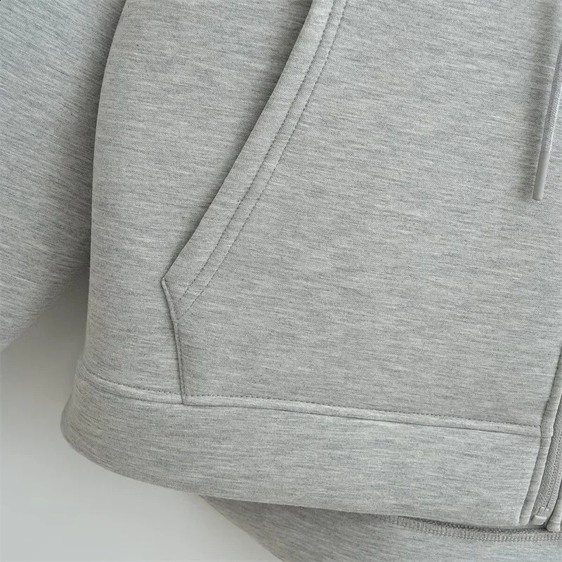 KEYANKETIAN Winter Womens Zipper Hoodie High Street Unisex style Double Pockets Oversize Loose Sweatshirts Outerwear Top 241017