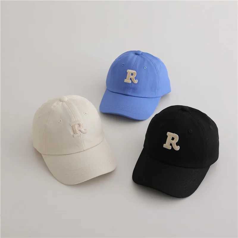 New Summer Fashion Boy Girl Children Letter Embroidery Baseball Caps All-match Baby Cotton Peaked Hat Kids Sunscreen Casual Hats LX241018