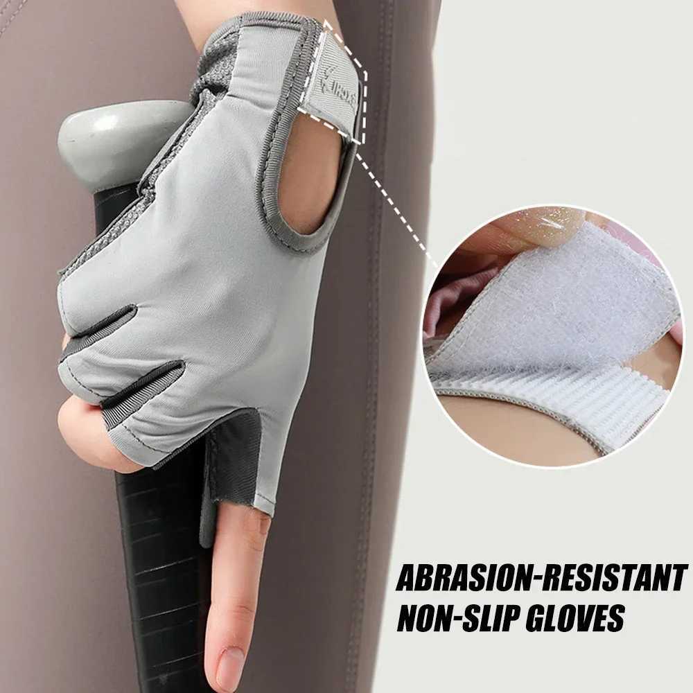 1 pair of male and female exercise gloves weightlifting cycling gym training breathing and snooker fitness glovesW241018