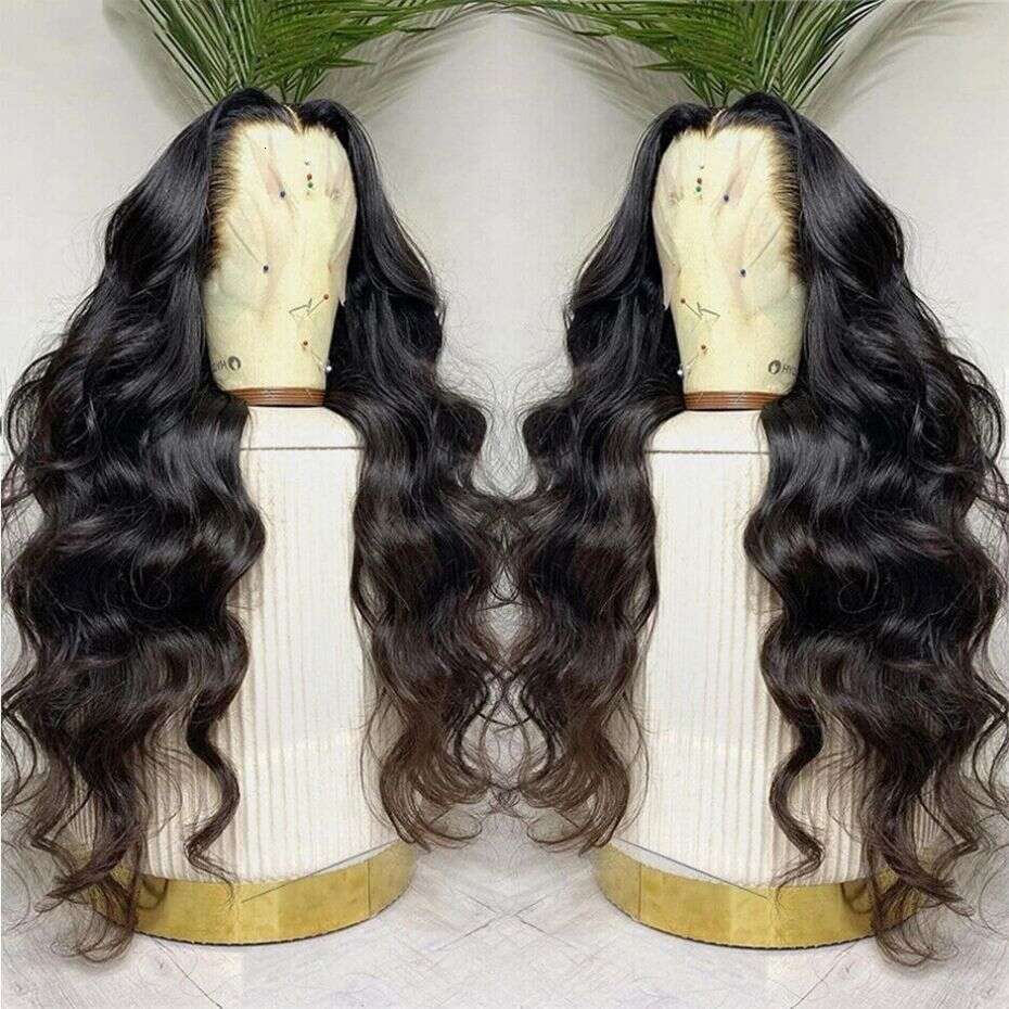 180% 13x4 Body Wave Lace Front Human Hair Wig 30 32 34Inch 13x6 Transparent Lace Frontal Wigs Brazilian Remy Hair Wig For Women