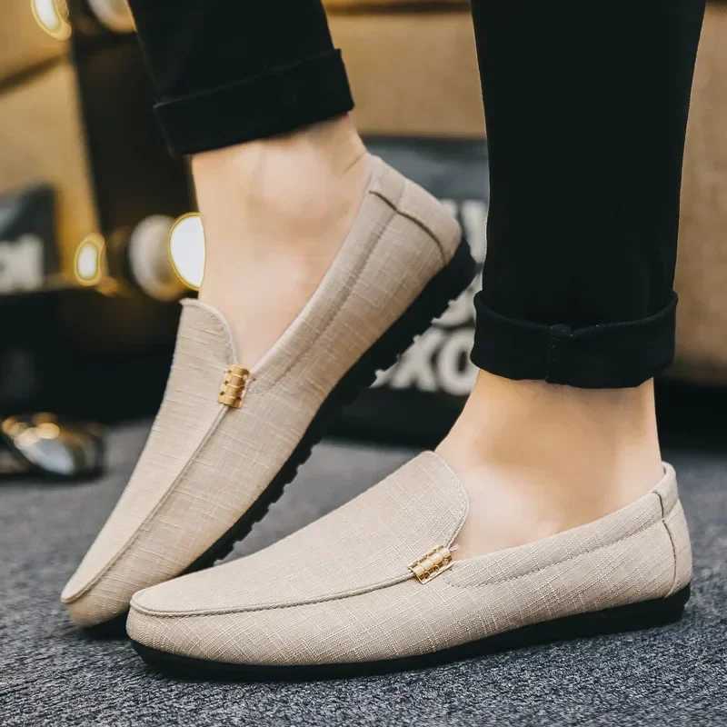 Shoes Men Casual Comfort Men Shoes Denim Male Shoes Adult Footwear 2024 New Loafers Canvas Sneakers Driving XJ250614