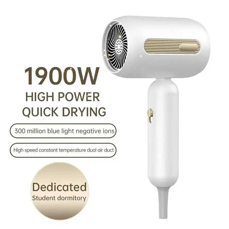 Mini hair dryer 220V/110V high-speed salon hair dryer low noise professional hair care fast drying negative ion travel W241018