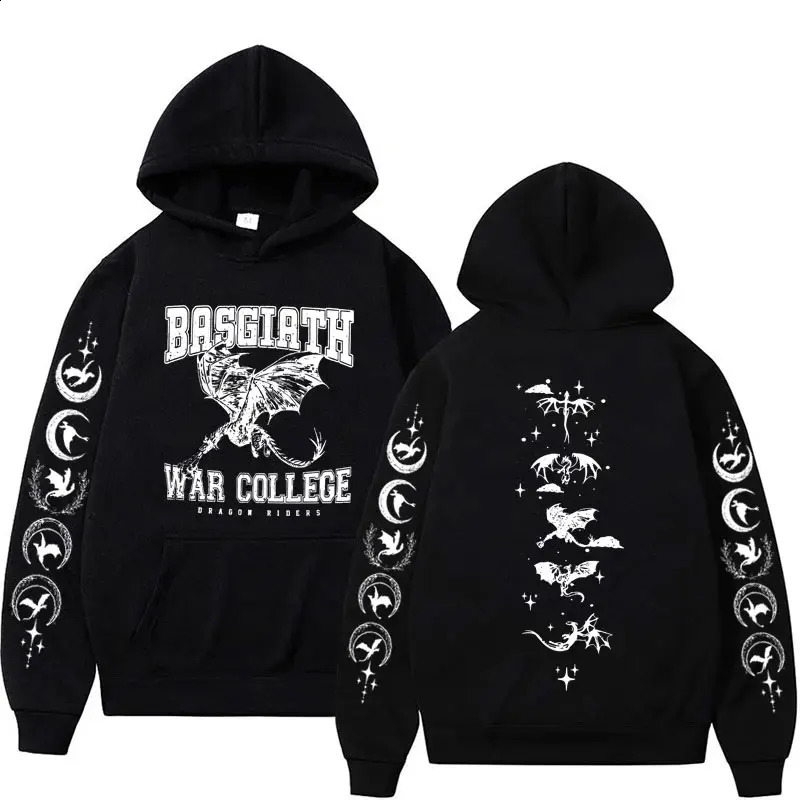 Xaden Riorson House Hoodies Iron Flame Dragon Rider Fourth Wing Emblem Sweatshirt Basgiath War Men Fashion Cool Oversized Hoodie 241009