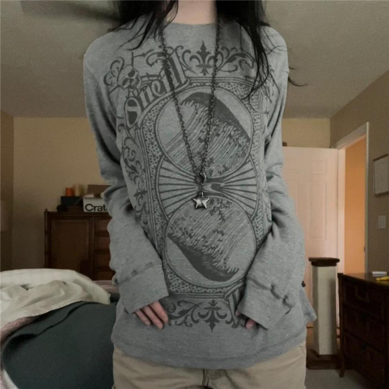 Xingqing Gothic Hoodie Women Fairy Grunge Long Sleeve Tops 2000s Clothes y2k Sweatshirt Pullover Punk Style Baggy Streetwear 241017