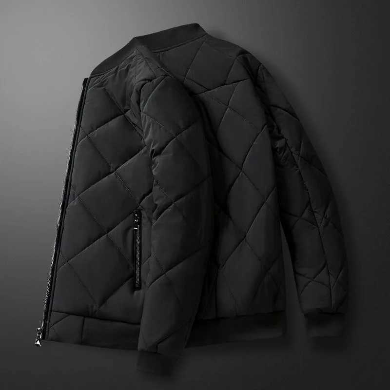2024 Winter New Fashion Plus Fleece Thickened Warm Large Size Cotton-Padded Jacket Mens Casual Loose High-Quality Coat M-5XL LX241018