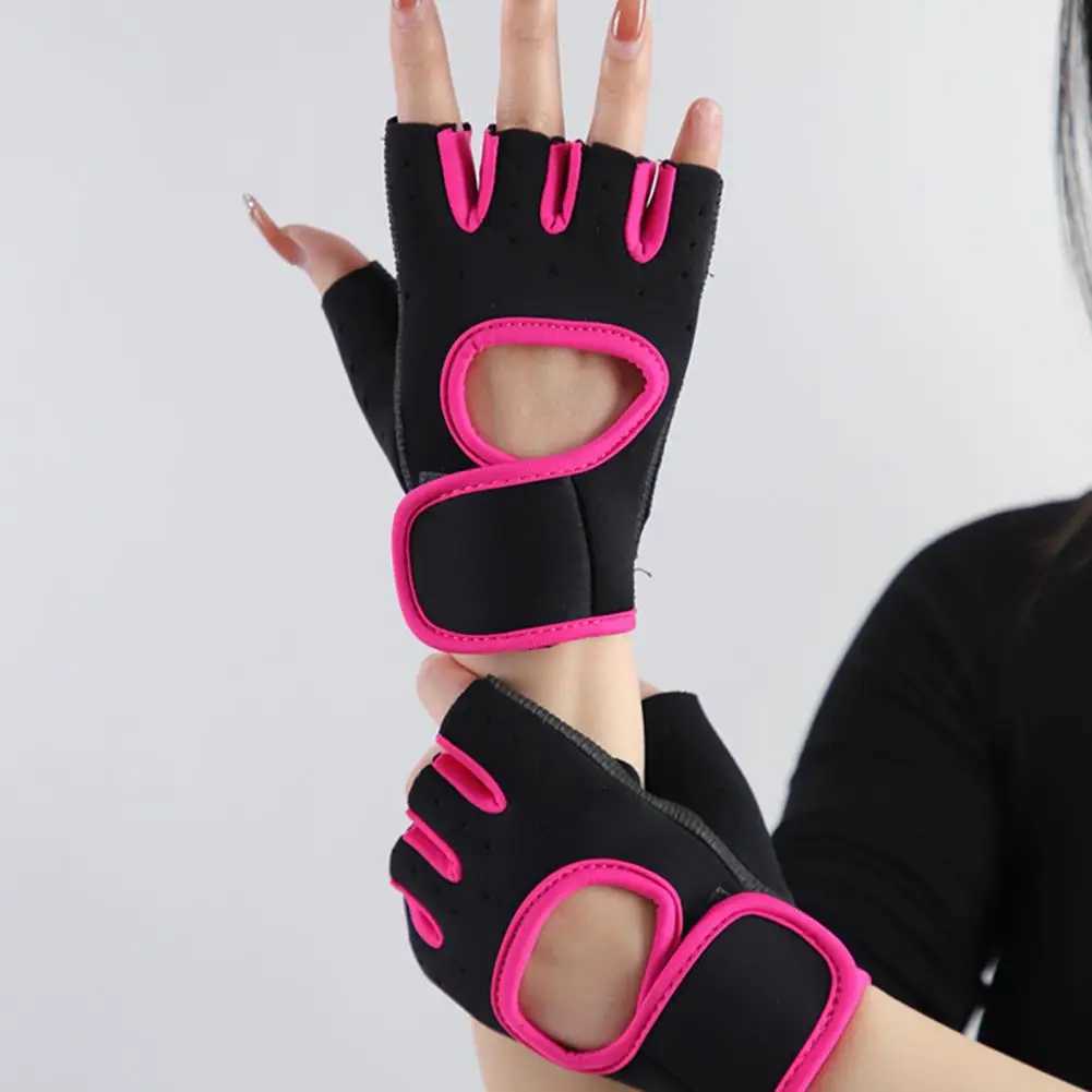 Mens Fitness Gloves Weightlifting Gym Bicycle Yoga Fitness Training Thin Summer Breathable Half Finger GlovesW241018