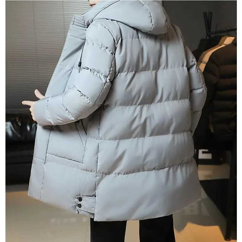 Slim Fit Jackets 2024 Winter Jackets For Men Hooded Casual Long Cotton Jackets Thicker Warm Parkas New Male Outwear Winter Coats LX241018