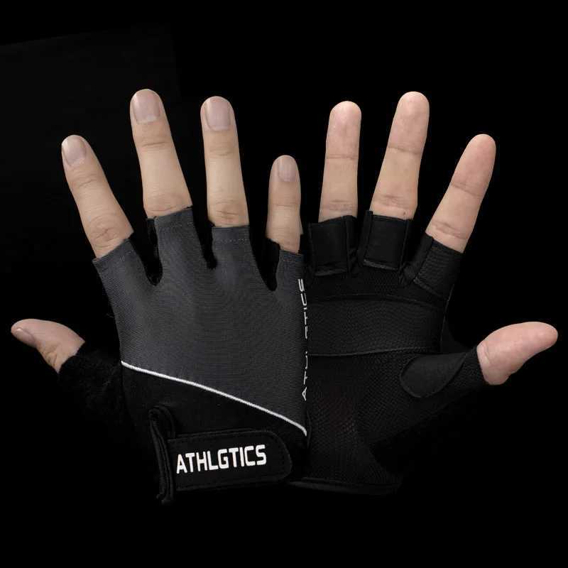 Sports bicycle handguard outdoor half finger gloves mens and womens summer breathable fitness finger protection glovesW241018