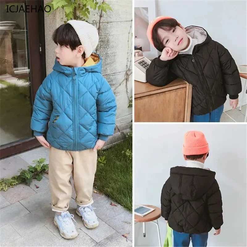 ICJAEHAO Mens Jacket Childrens Zipper Jacket Childrens Hooded Jacket Warm Womens Jacket Fashionable Clothing Paired with Winter M241018