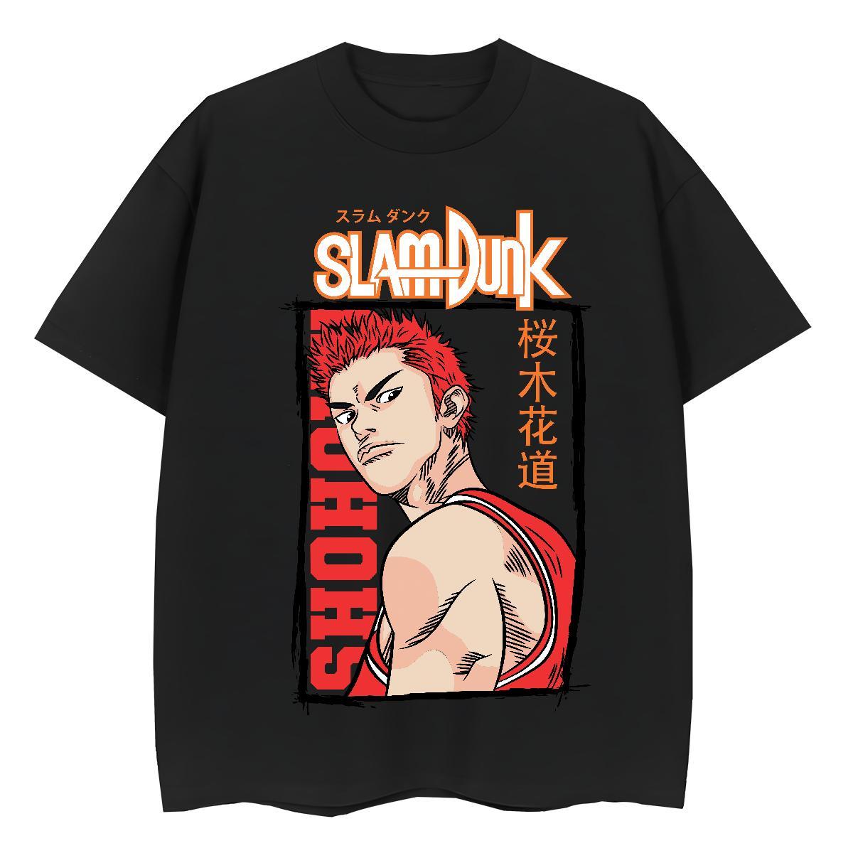 Casual New T-Shirts for Women 100% Cotton 230g Breathable Soft Sports Street Wear Slam Dunk Woman Tshirt Popular Cartoon Print Clothes Shirt