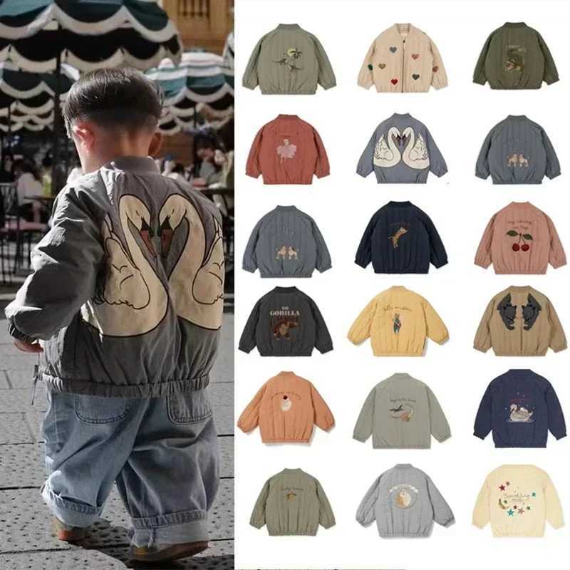 Brand KS Childrens Lambsworth Jacket Coat Autumn Winter Baby Boys Cotton Jacket Preschool Girls Flight Set Jacket Childrens Clothing M241018
