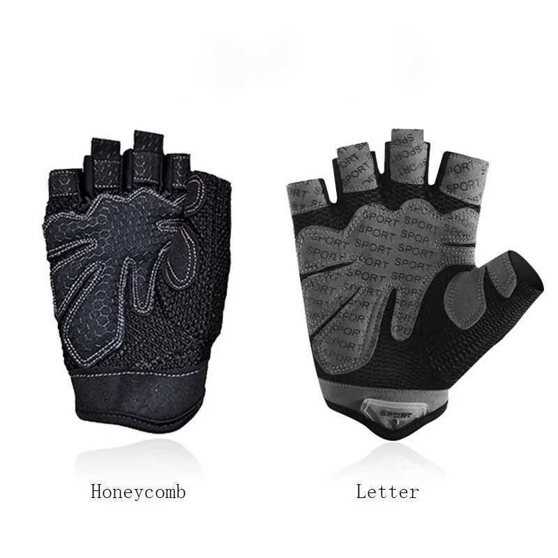 Fitn Gloves Half Finger Mens and Womens Dumbbell Breathable Mountain Bike Sport Thin Sunscreen Half Finger C14W241018