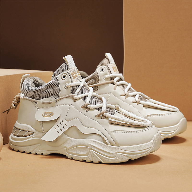 Men's Autumn New Thick Soled Casual Mid Top Sports Shoes