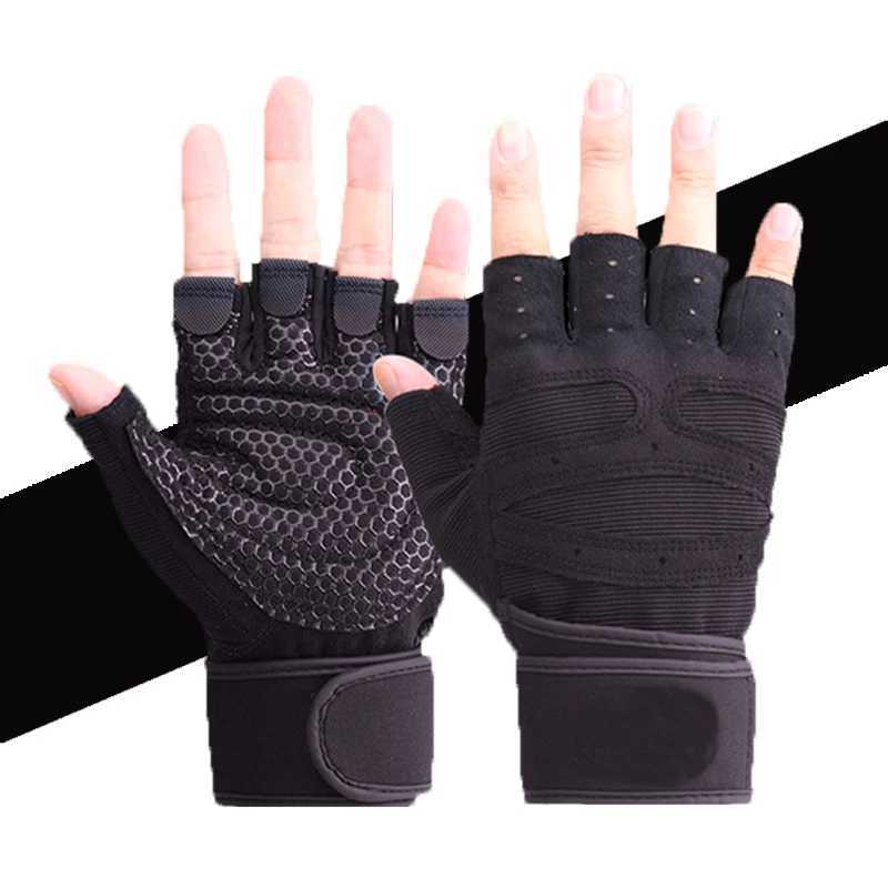 Mens and Womens Fitness Bike Yoga Fitness Training Breathable Non slip Half Finger GlovesW241018