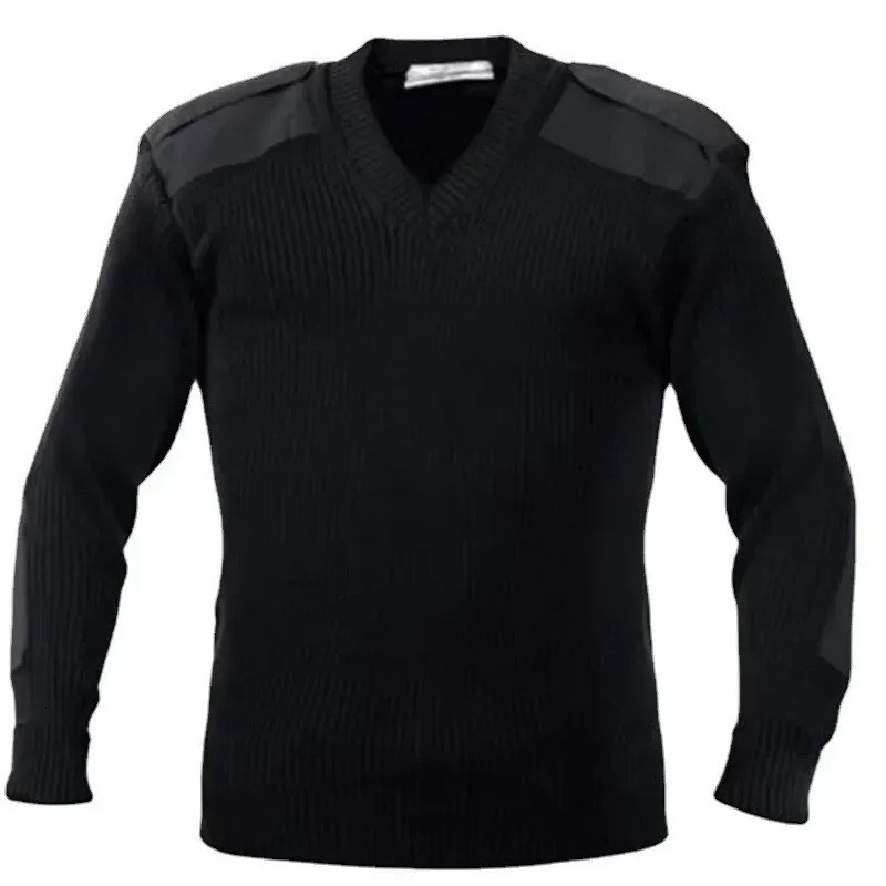 M3XL Sweater Men Jersey Knitted Pullover Winter Wool Patch Vintage Greenblue OVNeck Knitwear Cold Mens Clothing 241018
