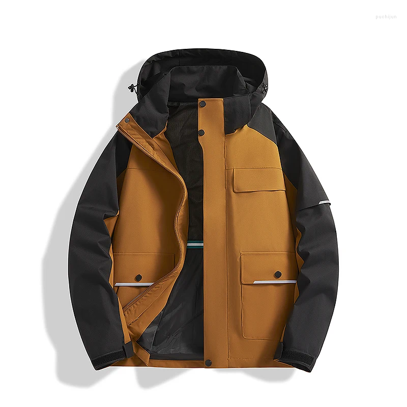 Men's Jackets Spring And Autumn Couples Single Chongshan Windproof Waterproof Jacket Men Women Oversized Coat Outdoor Mountaineering
