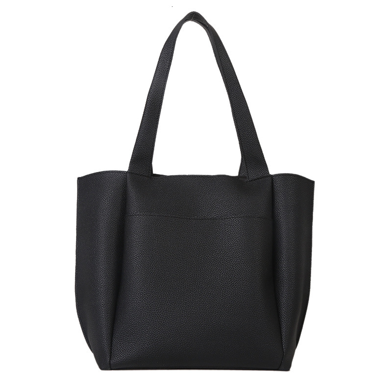 Leisure large capacity shoulder 2024 new trendy Korean version simple hand-held women's tote bag for women #29 c1f5b