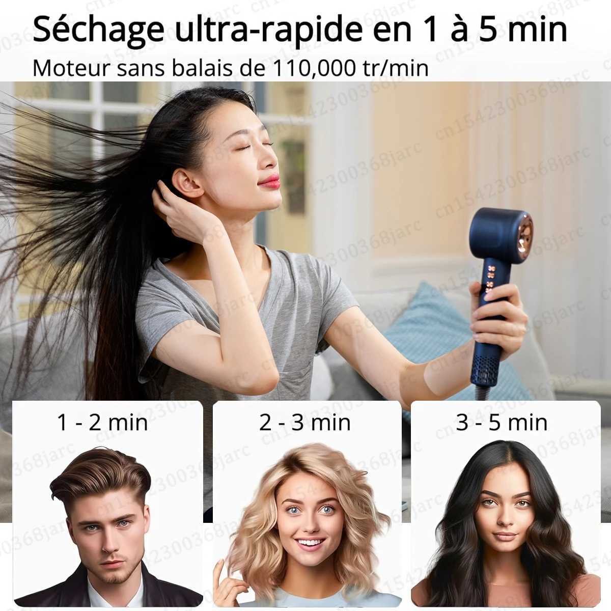 Professional super hair dryer negative ion fast drying non-woven fabric hair dryer salon household appliances constant temperature hair care W241125