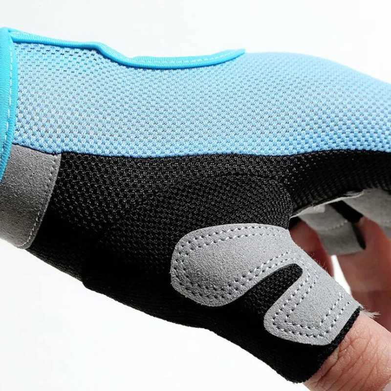 Half finger outdoor sports gloves mens and womens cycling gloves Luvas Guantes protective gloves suitable for climbing finger gloves S1W241018