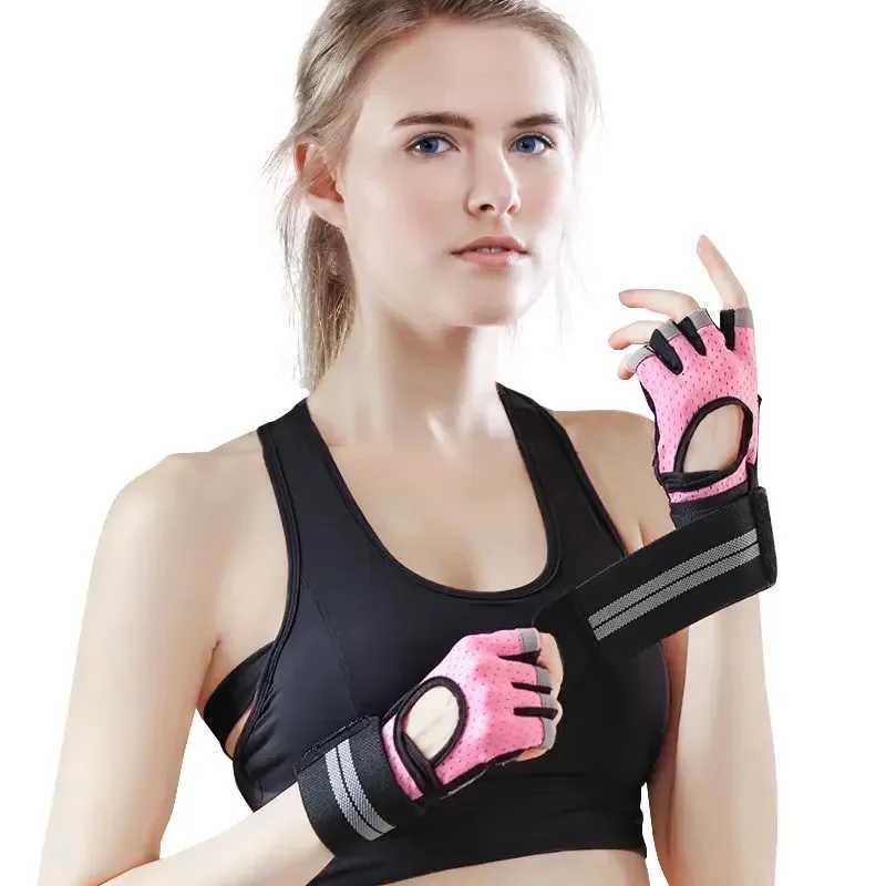 Fitness Straw Gloves Running Mountain Half Finger Gloves Yoga Training Outdoor Cycling Exercise GlovesW241018