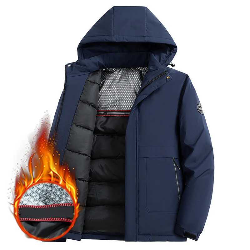 Men Puffer Jacket Thick Winter Jacket Men Warm Parkas Graphene Coats Fashion Casual Outwear Hooded Cotton-padded Men Clothing LX241018