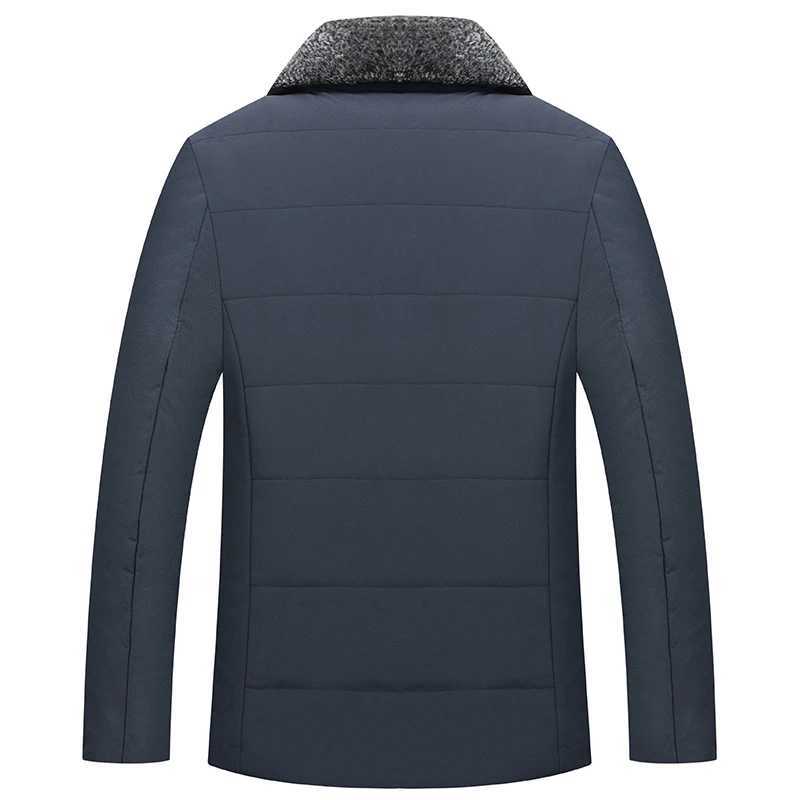 Winter Mens Warm Plus Velvet Parkas Fur Linner Thicken Jacket Male Casual Fleece Overcoat Cotton Liner Black Loose Windbreaker LX241018