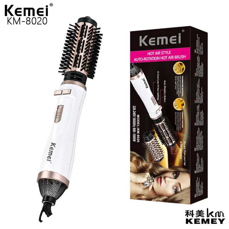 Kemei KM-8020 Adjustable Multifunctional Electric Hair Dryer Curling Comb Temperature Rapid Heating Seche Cheveux Professional Edition W241018