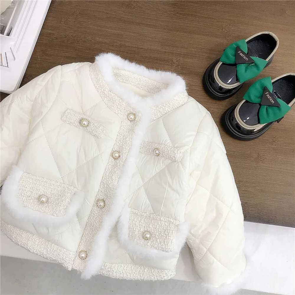 Girls outerwear windproof jacket sweet winter warm autumn cotton school sports youth clothing M241018