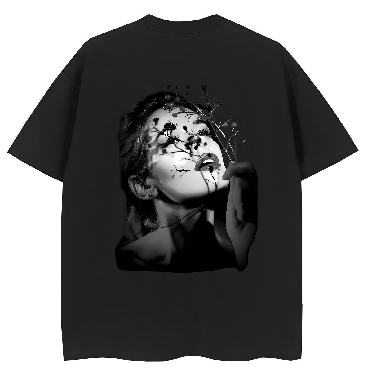 Factory Direct T shirt 230g Pure Cotton Breathable Soft Hip Hop women Woman Tshirt 5A Floral Print Top Tees
