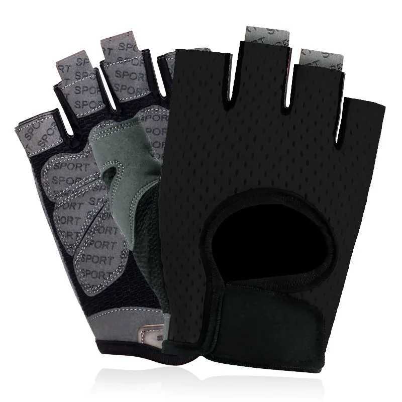Fitn Gloves Half Finger Mens and Womens Dumbbell Breathable Mountain Bike Sport Thin Sunscreen Half Finger C14W241018