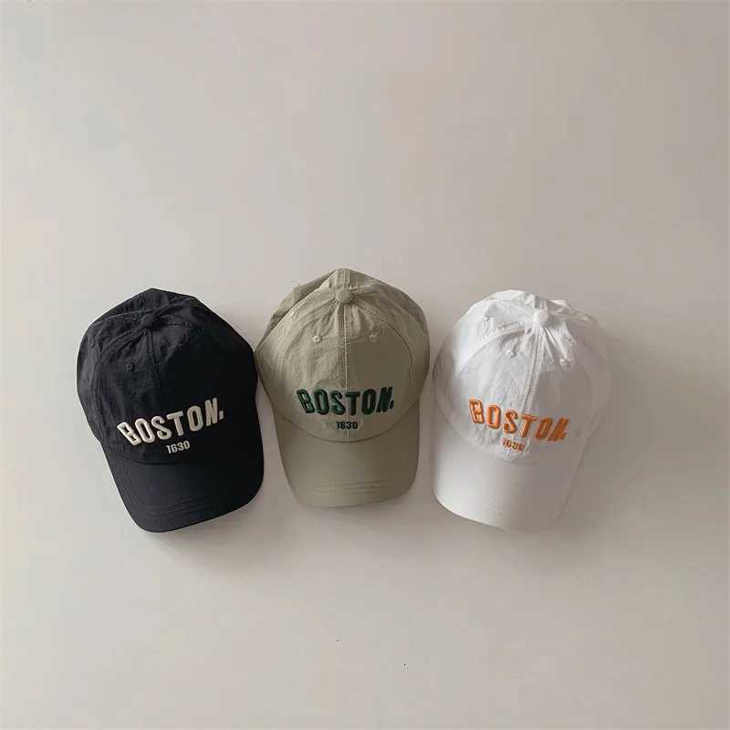 Fashion Letter Children Baseball Cap Summer Quick Drying Sunhat Kids Boys Girls Casual Adjustable Sunscreen Caps LX241018
