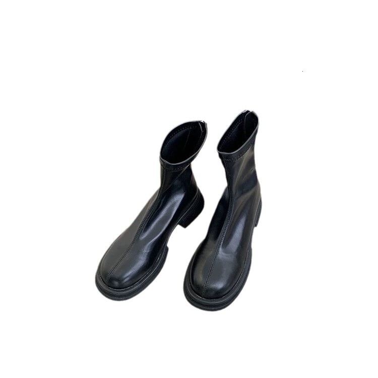 Upgraded Winter Martin Boots for Women 2024 New Autumn Edition with Fleece British Thick Bottom Height Increase and Slimming Short Boots for Women