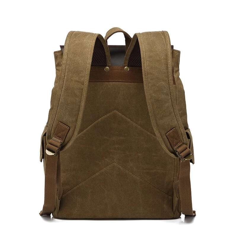 Vintage Style Leather Backpack Men Waterproof Rucack For UK Orders