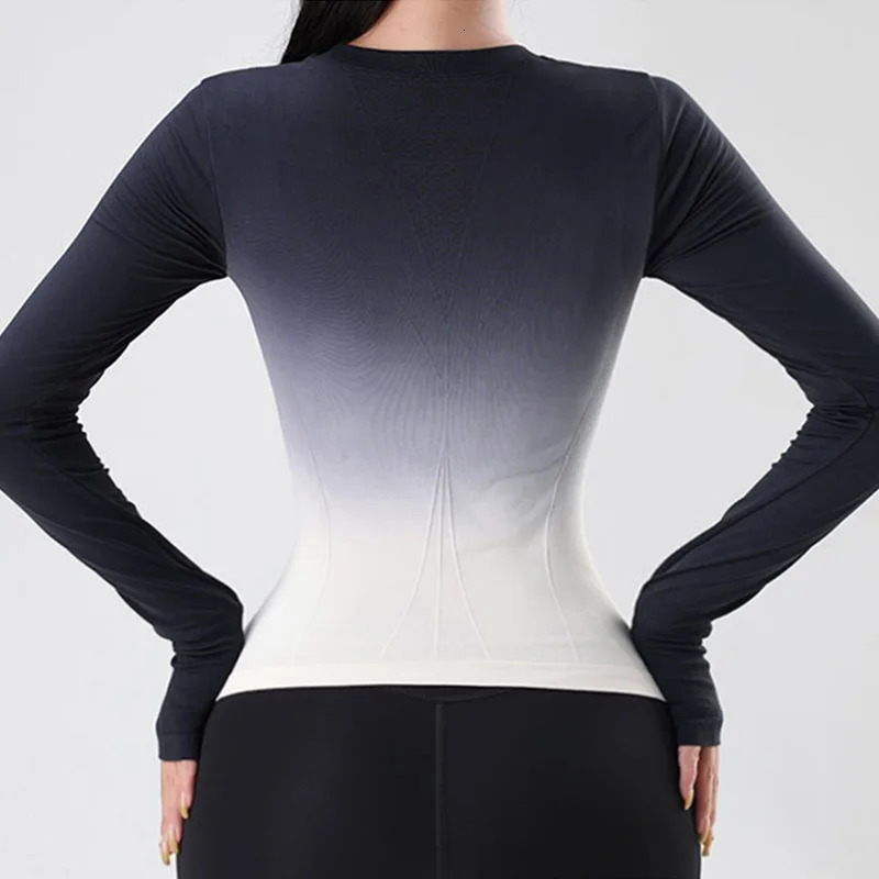 Cloud Hide Long Sleeve Yoga Shirts for Autumn Winter SEXY Sports Top Gym Fitness Running Ladies TShirt Girl Workout Sportswear 241018