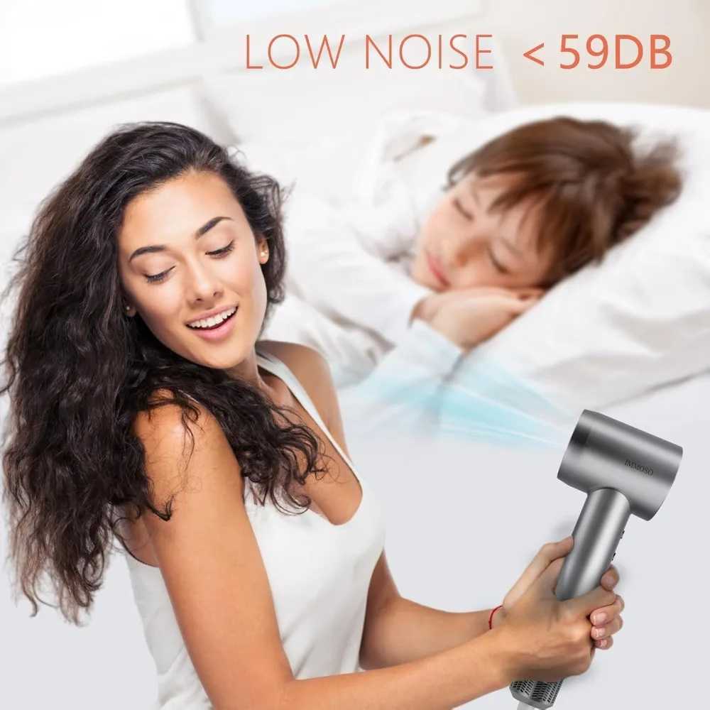 Hair dryer 1500W 110000 RPM brushless motor negative ion high-speed hair dryer low noise 200 million negative ions W241018